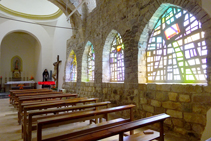 Interior de la iglesia de Santa Maria de Organyà.