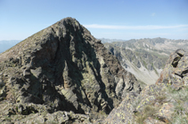 Cara N del pico de Envalira vista desde el pico Negre.