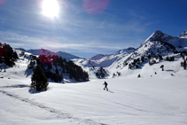 Collet de Baciver y sierra de Baciverols.