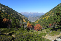 Mirada atrás (NO): el valle de Perafita, por donde hemos subido.