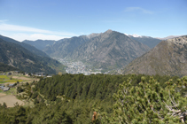 Solà de Enclar y pico de Carroi, sobre Andorra la Vella.