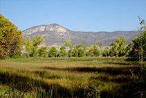 Sant Corneli y la sierra de Carreu.