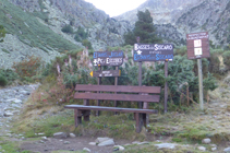 Cruce hacia el refugio del Siscaró.