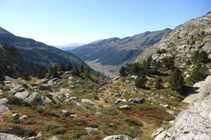 Vista del valle de Incles desde el mirador de la Pleta de Juclar.