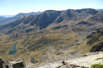 El circo de Siscar, el pico de la Cabaneta y el Roc Meler desde el pico de Escobes.