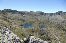 Espectacular paisaje del circo de Ensagents desde el pico del Aspra.