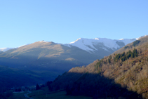 Las montañas de Ulldeter desde el punto más elevado de la Roca.