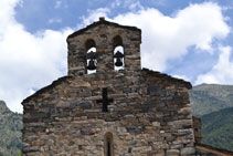 Campanario de la iglesia de Sant Serni de Nagol.