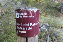 Poste indicador "Espacios de memoria".