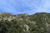 Castillo de Verdera, por encima de nosotros.