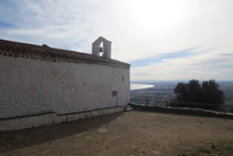 Ermita de Sant Onofre, situada en un lugar privilegiado.