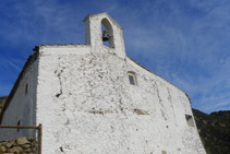 Parte delantera de la ermita de Sant Onofre.