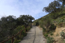 Continuamos la ruta por una pista que sale de la ermita en dirección O.