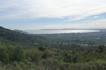 Vistas del golfo de Rosas.