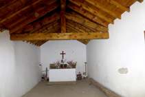 Interior de la ermita de Santes Creus.