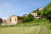 Llegando a Montcortès.