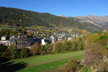 Vistas de la Massana desde la carretera.