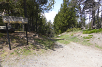 Camino del collado de Gomà.