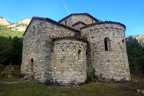 La iglesia de Sant Pere de Graudescales.