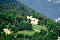 El santuario de Falgars desde el mirador.