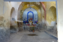 Interior de la ermita de Sant Gervàs.