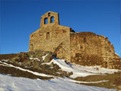 Mare de Déu de Bell-lloc desde Dorres