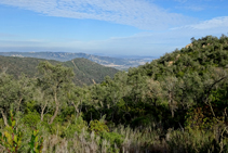 Vistas de la Costa Brava y Sant Feliu de Guíxols.