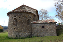 Ábside de la iglesia de Santa Maria de Les Lloses.