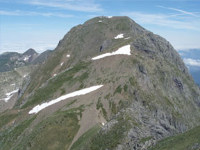 Mont Valier (2.838m) y pico de la Pala Clavera (2.721m)