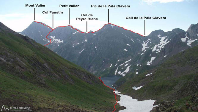 Mont Valier (2.838m) y pico de la Pala Clavera (2.721m) 2 