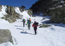 Ascendiendo las Llastres de la Morta.