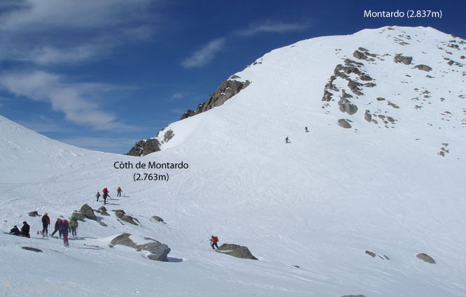 Montardo (2.833m) y Montardo Petit (2.781m) por Cavallers 2 