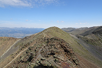 La cresta hacia el Puigmal Petit de Segre.