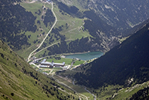 Vistas al santuario de Núria.