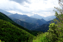 Vistas del Pedraforca subiendo al Cap del Grau.