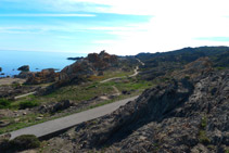 Vistas del Pla de Tudela desde el mirador. 