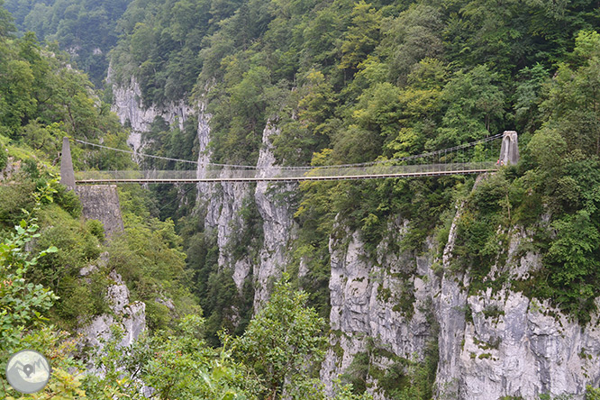 La pasarela de Holzarté y las gargantas de Olhadubi 1 