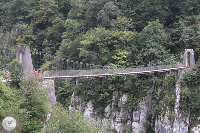 La pasarela de Holzarté y las gargantas de Olhadubi 1 