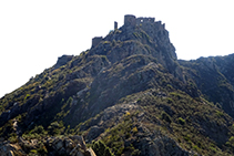 Carena que sube al castillo de Verdera y cima de Sant Salvador (fuera de ruta).