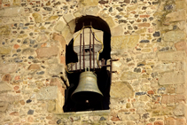 Detalle del campanario de la iglesia.
