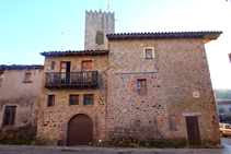 Calles en el pueblo de Santa Pau.