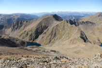 El pico de Sanfonts (2.885m) y el lago Negre.