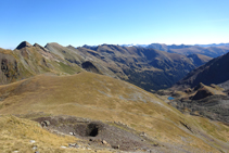 Panorámica de la cabecera del valle de Ransol, desde la collada de los Meners.