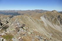 Tramo ancho de cresta en la cota 2.734m.