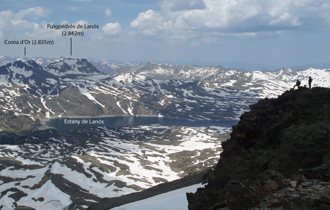 Carlit (2.921m) desde el embalse de las Bulloses 1 