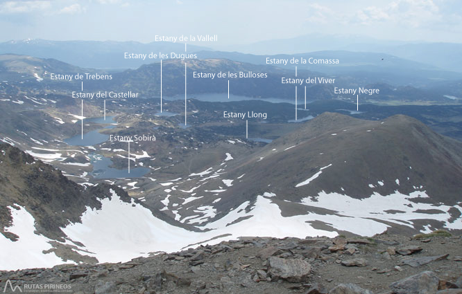 Carlit (2.921m) desde el embalse de las Bulloses 1 