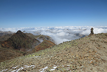 La cima del pico del Montcalm es totalmente llano.