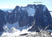 El pico Ailefroide (3.954m) y el glaciar Noir.