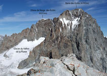 Barre des Écrins (4.102m) y Dôme de Neige des Écrins (4.015m).