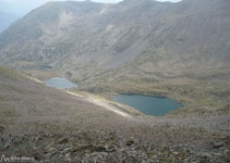 Vista de los tres lagos de Angonella.